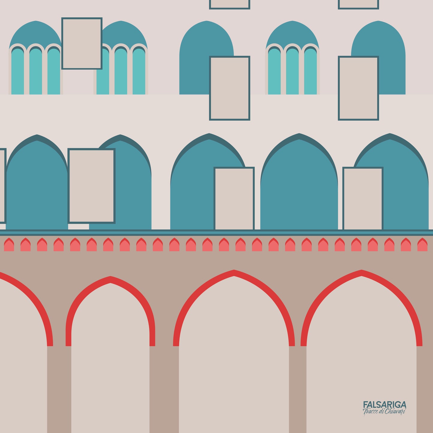 Quadro Portici neri