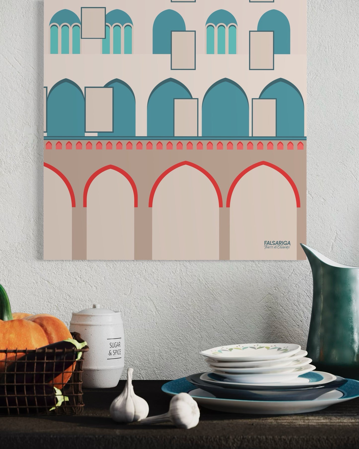 Quadro Portici neri