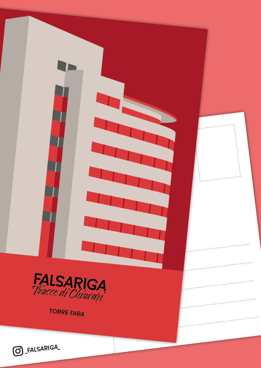 Cartolina Torre fara 3D